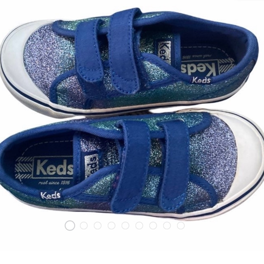 KEDS kids glittery blue sneakers